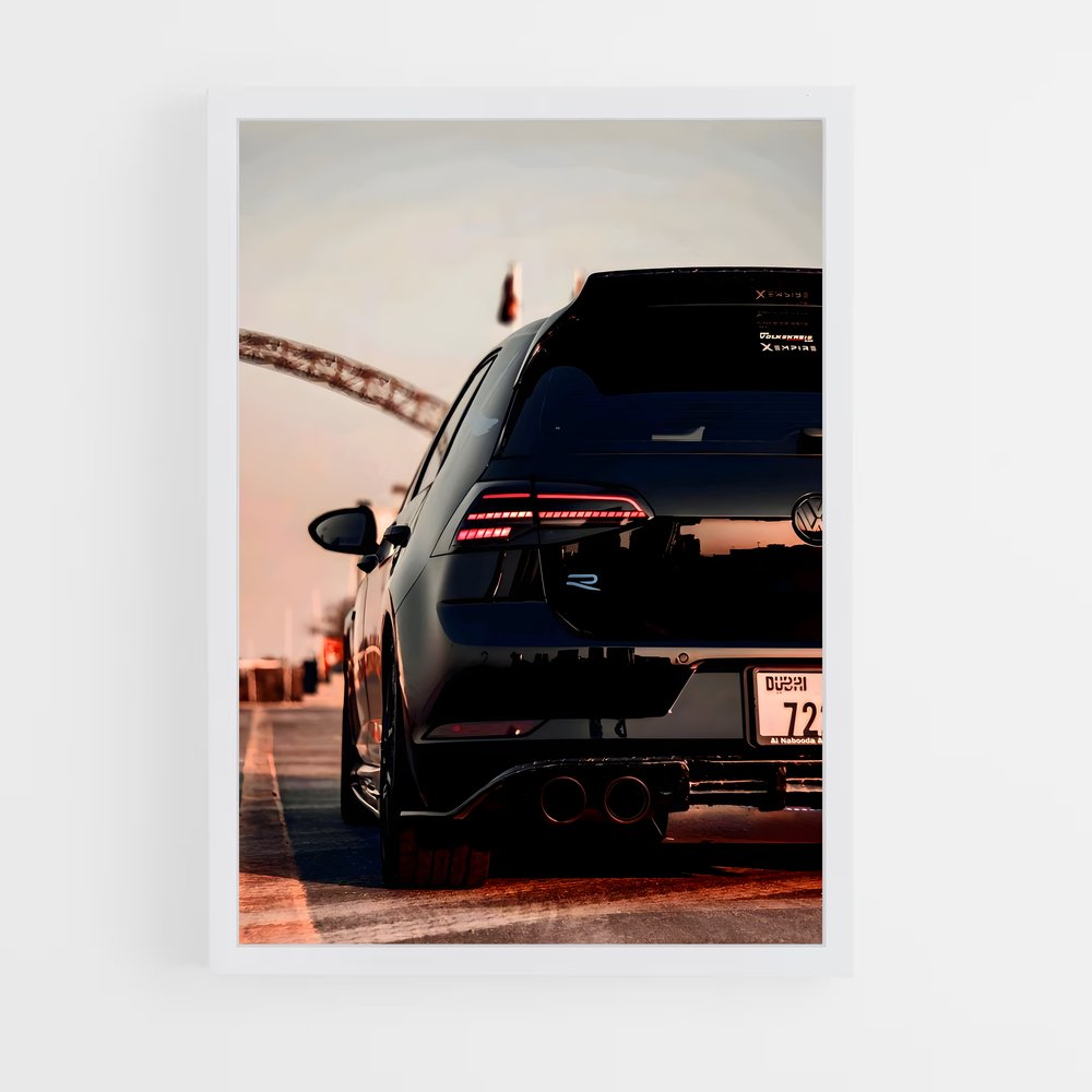 Poster Golf Élégance – affiche Volkswagen (vue 3)